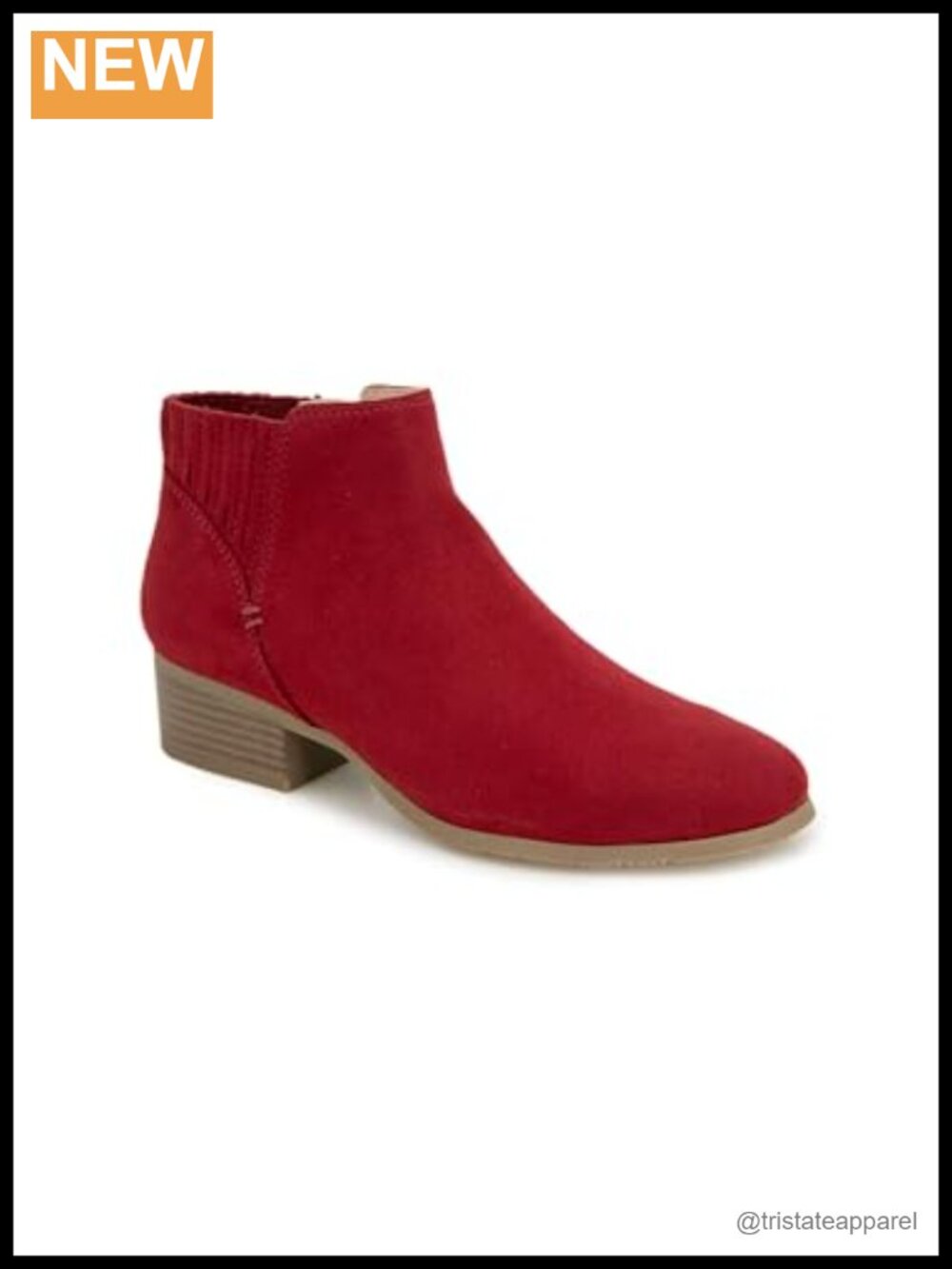 Kenneth Cole Ankle Bootie Block Heel Almond Toe Zip